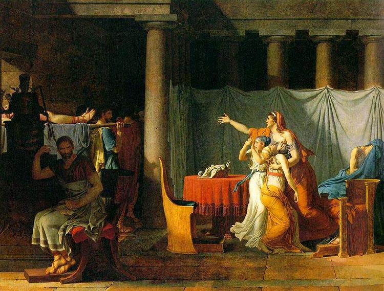 Jacques-Louis David The Lictors Bring to Brutus the Bodies of His Sons oil painting image